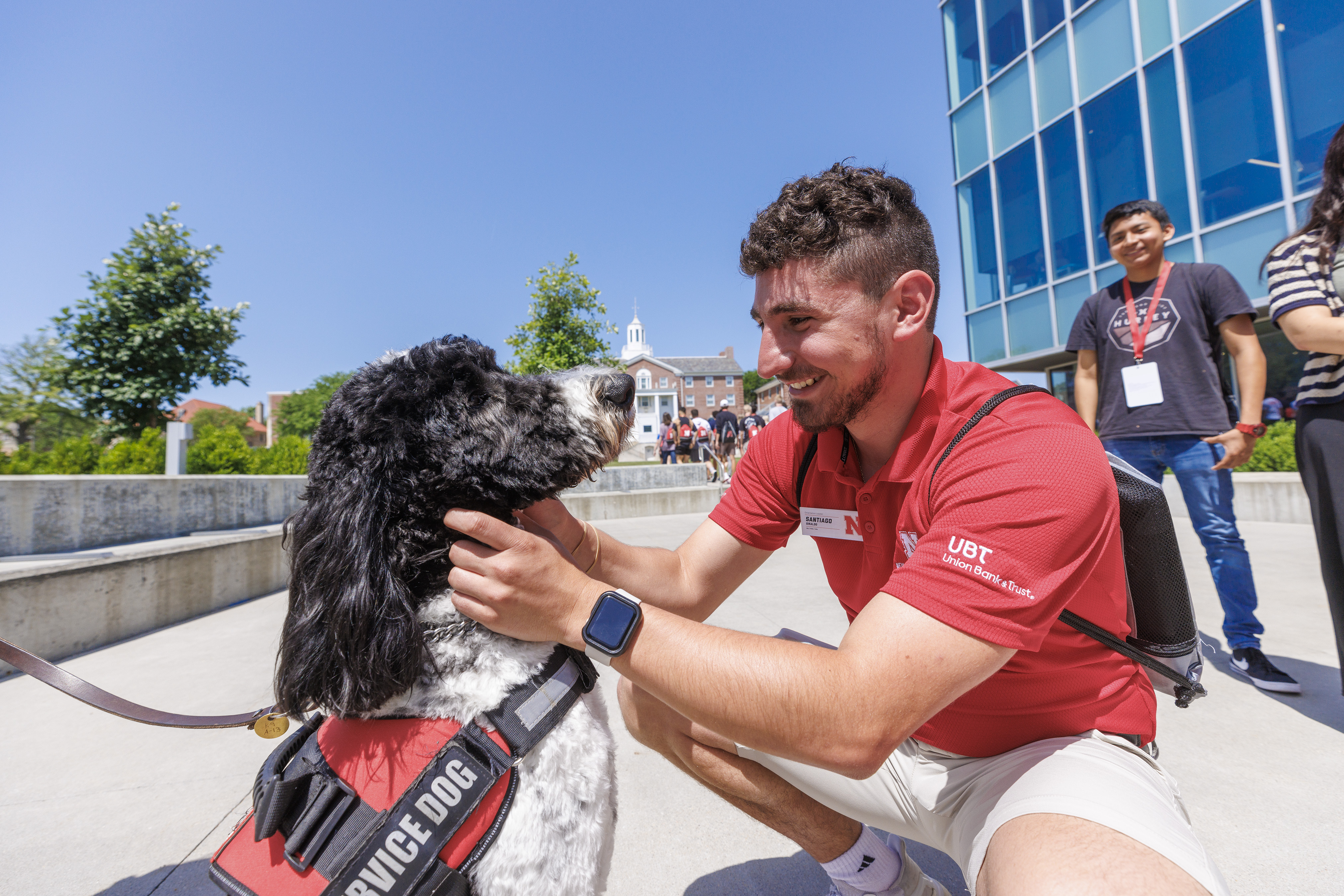 NSE visited by Hershey the service dog